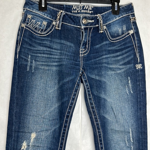 Miss Me Women’s Jeans THE M SERIES 28 Style X1022BL boot cut dark wash - Picture 1 of 9